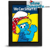 Marco de la foto - Los pitufos - Pitufina - We can Smurf it! - 15x20cm