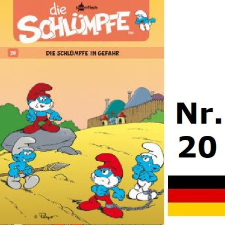 Cómic Los Pitufos  - Die Schlümpfe 20 - Die Schlümpfe in Gefahr - Hardcover alemán