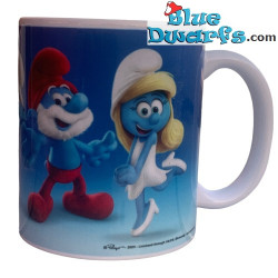 Gargamel y Grand pitufo - Taza los pitufos - Smurf Experience