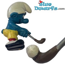 20055: Golfspeler Smurf (schoenen: zwart/wit) - Schleich - 5,5cm