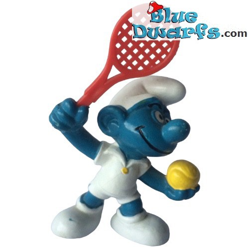 20093: Pitufo jugador de tenis (raqueta roja) - Schleich - 5,5cm