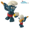 20108: Puffo che fa la sauna (Pennello: giallo) - Schleich - 5,5cm