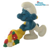 20117: Pitufo con cornucopia – Schleich o Bully – 5,5 cm