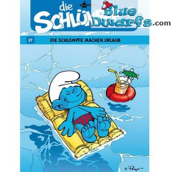 Smurfen stripboek - Die Schlümpfe 27 - Die Schlümpfe machen Urlaub- Hardcover Duits