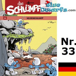 Smurfen stripboek - Die Schlümpfe 33 - Heldenschlumpf - Hardcover Duits