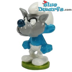 Grouchy Smurf with wolf mask - Pixi: Serie Smurfs - Origin V - 2023
