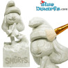 Carving Smurfette Statue - White Stone Variant - Vinyl - 2023 - Soap Studio  - 26x13cm