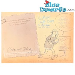 Bluedwarfs.com Smurf fair 2023 card - Limited 200 pieces - with Signature Miguel Diaz Vizoso