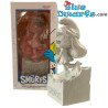 Carving Smurfette Statue - White Stone Variant - Vinyl - 2023 - Soap Studio  - 26x13cm
