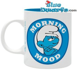 Smurf mug - Grouchy Smurf - I Hate morning People - 320 ML