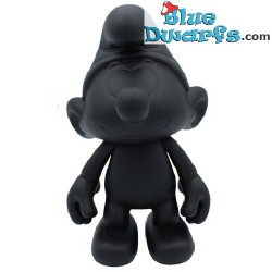 Plastic movable matt black smurf - Global Smurfday Smurf - 2022 - 20cm