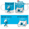 Smurf mug - Lazy smurf - Before Coffee... Let me wake up - 320 ML