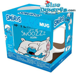 Los Pitufos - Taza - Pitufo Perezoso - Before Coffee... Let me wake up - 320 ML