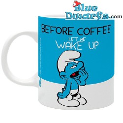 Smurf mug - Lazy smurf - Before Coffee... Let me wake up - 320 ML