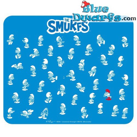 Flexible mousepad - The Smurfs - smurf people - 23,5 x 19,5 cm