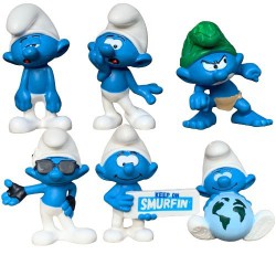 2023 Schleich smurfs - 6x5 figurines (20839-20844) - Schleich - 5,5cm