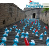 Plastic movable smurf  (+/- 30 cm)