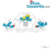 20168: Smurfin met blauw Springtouw - Schleich - 5,5cm