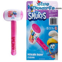 Smurfette hammer / Basher - inflatable - 24inch/61cm