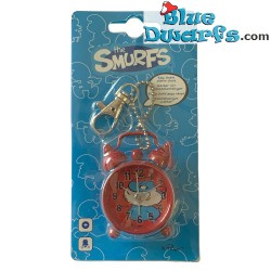 Papa Smurf mini clock with alarm (keyring)