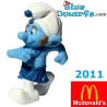 Pitufo valiente - Figura Los Pitufos  - Mc Donalds Happy Meal - 2011 - 8cm