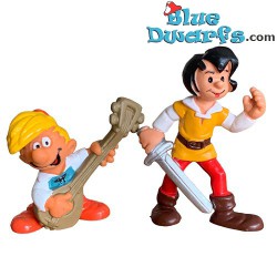 20498 + 20499: Johan and Peewit, Friends of the smurfs - Schleich - 5,5cm