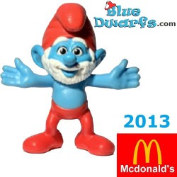 Grande Puffo  - Figura di puffo - Mc Donalds Happy Meal - 2013 - 8cm