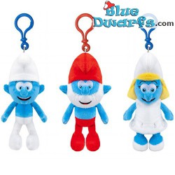 Smurf Plush - Normal Smurf with clip - 12 cm