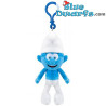 Smurfen knuffel met clip - Gewone smurf - 12 cm