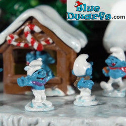 De Smurfen en de kerstmarkt - Pixi metalen verzamelscene - 2023