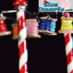 Les Schtroumpfs et le marché de Noël – scène de collection en métal Pixi – 2023