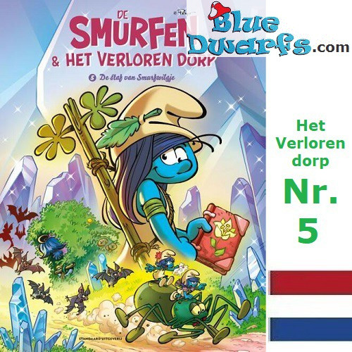 Cómic Los Pitufos - Holandes - De Smurfen en het Verloren dorp - Nr.5 - De staf van smurfwilgje