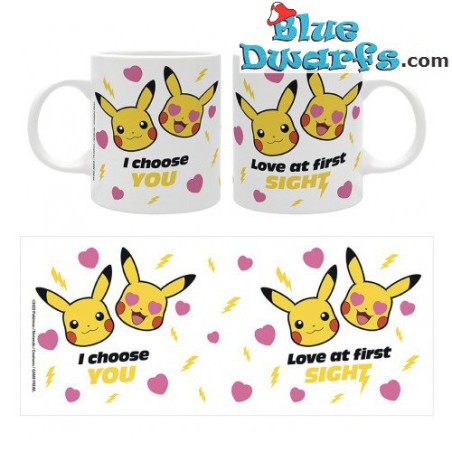 Pokémon coffeemug / teamug - Porcelain  - Love at first sight - 0,32L