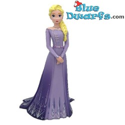 Elsa Frozen in paarse jurk - Speelfiguur - Disney Sprookje - 9,5cm