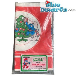 1 x smurfen item - Kerst tafelkleed papier