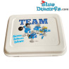 Team Smurf - Smurfen Broodtrommel - Wit - met o.a. Smurfin en brilsmurf