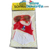1 x smurfen item - minikleding rood met zonnebril