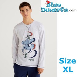 Walking smurf T-shirt - Benetton - Long Fiber Cotton - Size XL