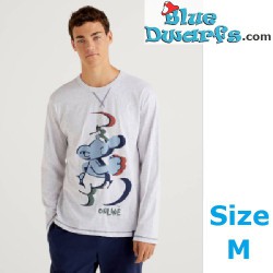 Walking smurf T-shirt - Benetton - Long Fiber Cotton - Size M