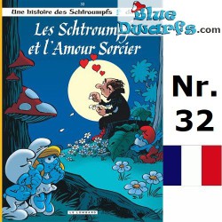 Smurf comic book - Les Schtroumpfs - Les Schtroumpfs et l'amour sorcier - Hardcover French language - Nr. 32
