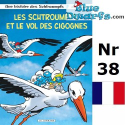 Comic Buch - Les Schtroumpfs - Les Schtroumpfs et le vol des cigognes - Hardcover und Französisch - Nr. 38