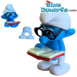 Brainy Smurf with book - Smurf Ferrero  - Kinder Suprise - 2011 - 4cm
