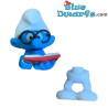 Puffo con i vetri - Puffo Ferrero  - Kinder Suprise - 2011 - 4cm