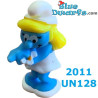 Puffetta con fiore - Puffo Ferrero  - Kinder Suprise - 2011 - 4cm