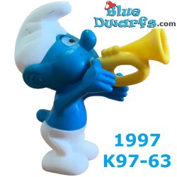 Smurf Ferrero - Complete music set - 5 Kinder Suprise figurines - 1997 - 5cm
