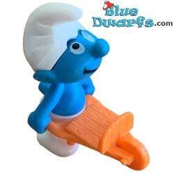 Puffo con cariola - Giardinieri - Ferrero Kinder Suprise 1997 - 5cm