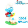 Smurfen - 9 smurfen set -  Omgekeerde smurfen - Kinder Suprise 2008 - 4cm