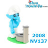 Smurfen - 9 smurfen set -  Omgekeerde smurfen - Kinder Suprise 2008 - 4cm