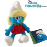 Juguete de peluche pitufos: Pitufina con ropa de fresa - 20 cm)