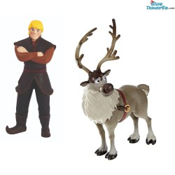 Frozen playset with 5 figurines - Elza, Sven & Salamander - Bullyland, 4-10cm